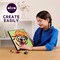 OKTO | DIY 3D Creative Air Dry Clay Kit | Kids Painting by Numbers Coloring Set | PUG DOG | Frame 11.8x11.8 in